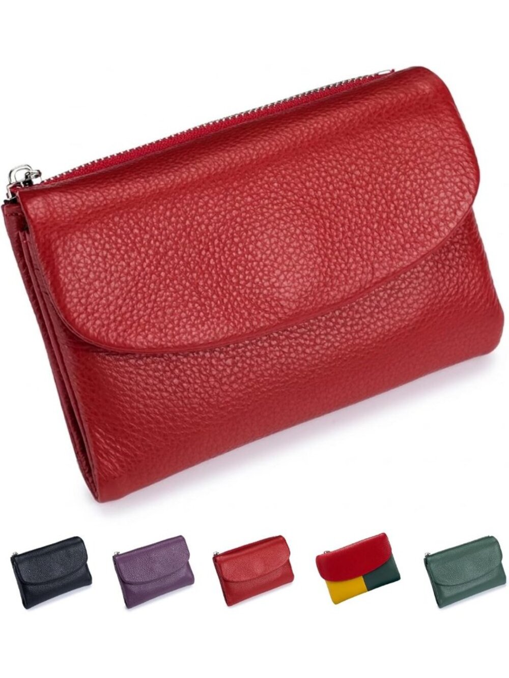 Stylish Premium Red Leather Wallet for Women | Chic & Functional Accessory